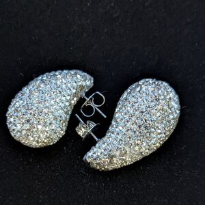 Anthropologie Earrings NWOT Prom Wedding Guest Evening Pave Crystal